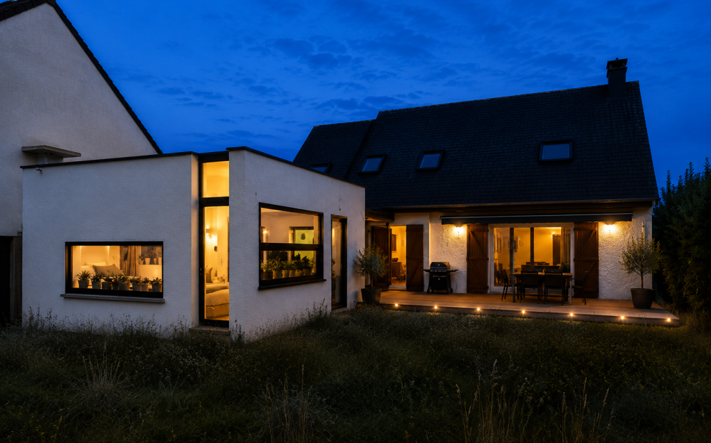 A26-studioSCOP-Ste Genevieve-Extension maison-Vue depuis le jardin