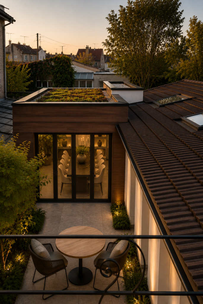 studioSCOP-Corbeil essonnes-extension maison patio-Patio vue de haut